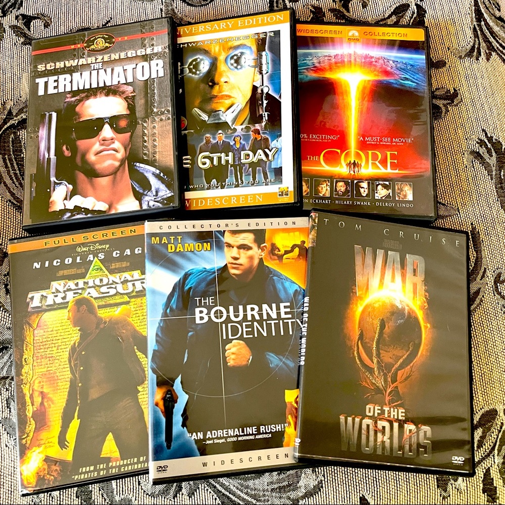 Bundle of 6 DVD Movies